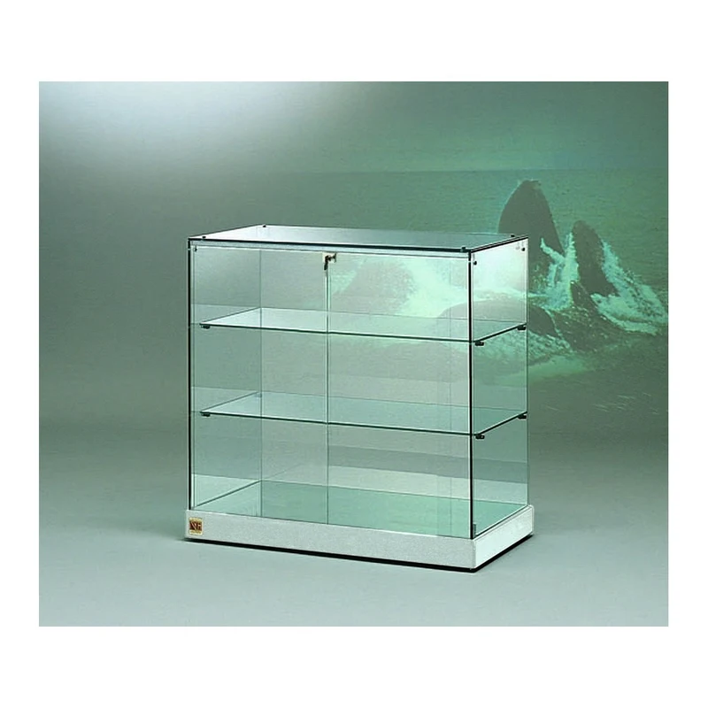 Casa Padrino Luxus Theken-Vitrine 93 x 46 cm H. 90 cm - Ladeneinrichtung - Boutique Möbel - Made in Italy