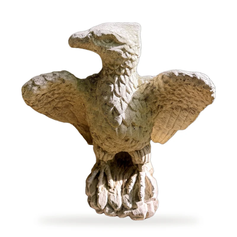 Casa Padrino Luxus Adler Skulptur Grau 48 x 39 x H. 59 cm - Gartendeko