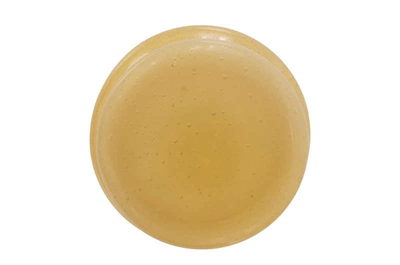 Casa Padrino Luxus Vasen 2er Set Ocker - Zwei Deko Gefäße aus durchgefärbtem Glas - Luxus Deko Accessoires