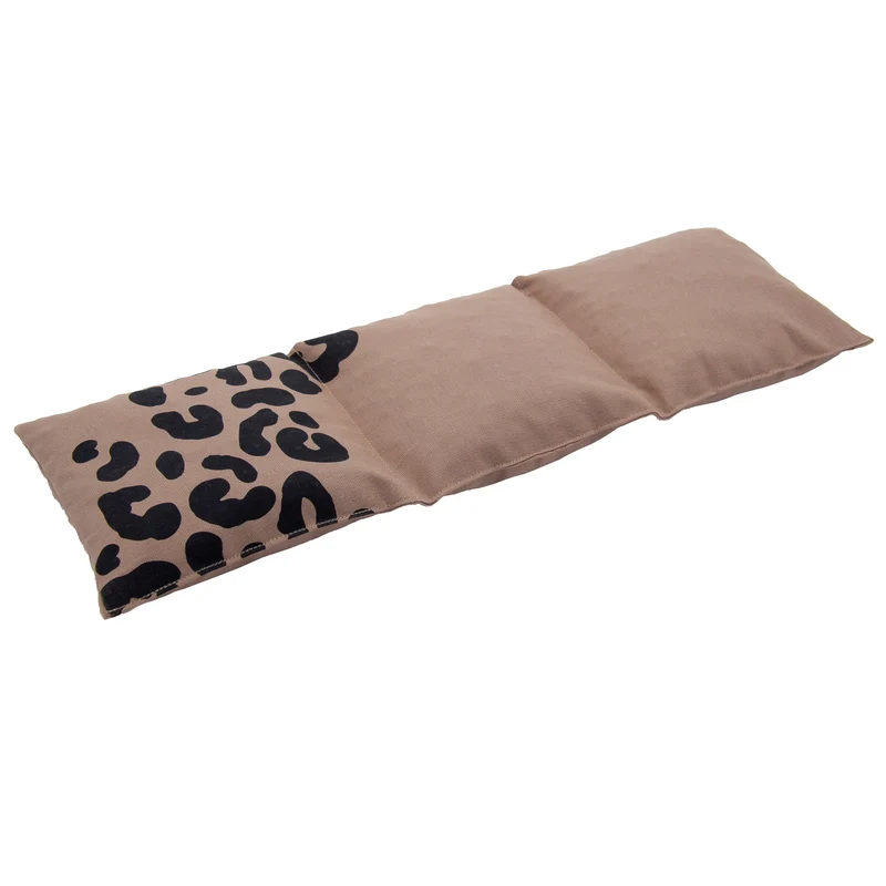 Kirschkernkissen 3-Kammer-Kissen 50x15cm, Leo, Taupe