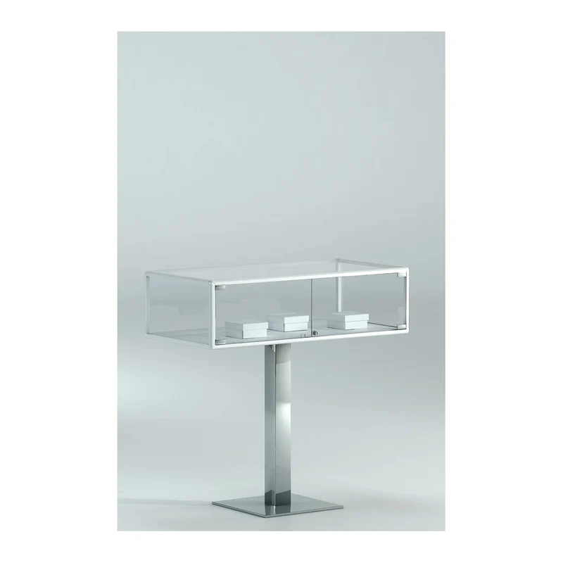 Casa Padrino Luxus Präsentationsvitrine 99 x 49 cm H. 99 cm - Ladeneinrichtung - Boutique Möbel - Made in Italy