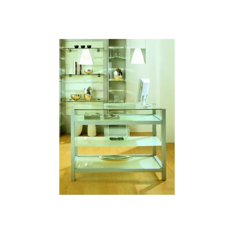 Casa Padrino Luxus Schaukasten 40 x 40 cm H. 77 cm - Ladeneinrichtung - Boutique Möbel - Made in Italy