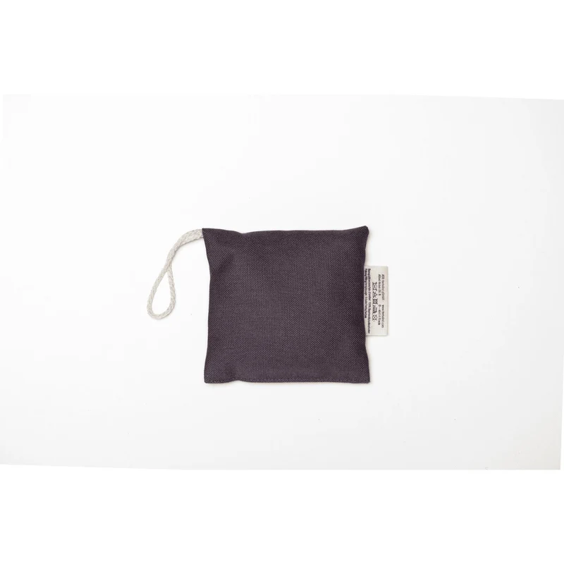 Duftsachet 10x10cm Lavendel, "Weniger Kopf mehr Herz", Anthrazit