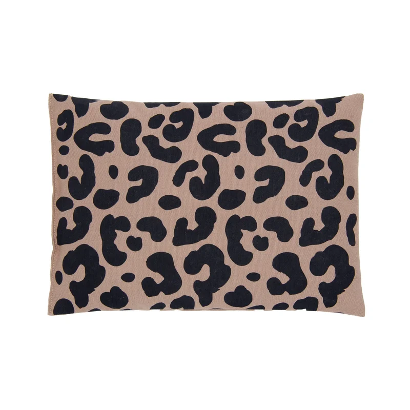Kirschkernkissen 30x20cm, Leo Allover, Taupe