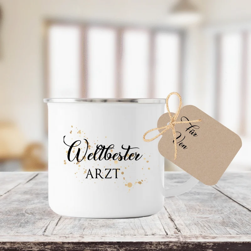 Tassengeschenk "Weltbester Arzt | Wertschätzendes Dankeschön u. tolles Geschenk um Danke zu sagen | 12 Motivvarianten zur Auswahl