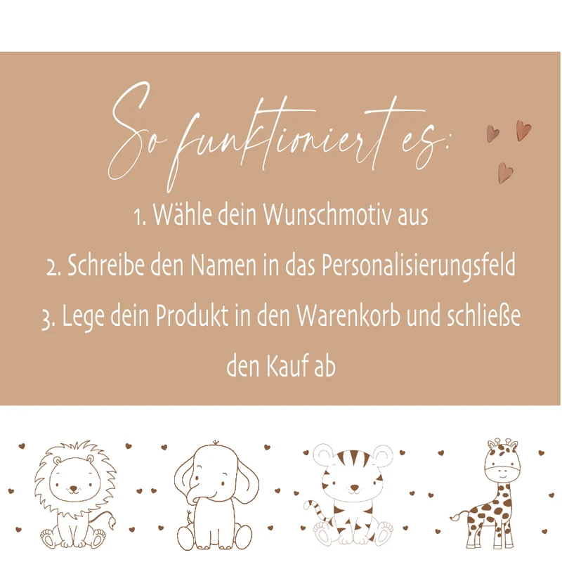Personalisierte Kinderspardose mit Namen aus Keramik & Bambusdeckel