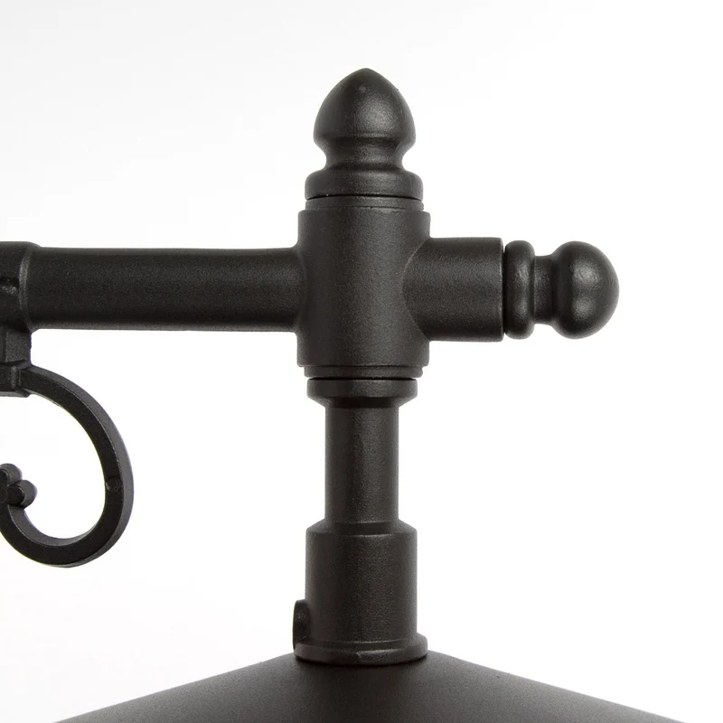 Casa Padrino Jugendstil Außenwandleuchte 31 x 47 x H. 41 cm - Schwarz - Nostalgische Wetterfeste Außenleuchte