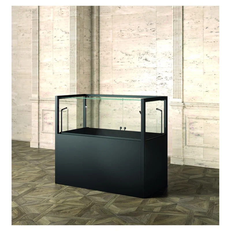 Casa Padrino Luxus Museumsvitrine 120 x 60 cm H. 105 cm mit LED - Ladeneinrichtung - Boutique Möbel - Made in Italy