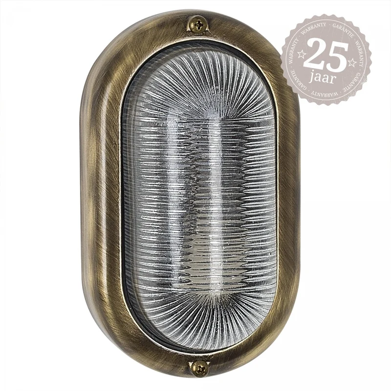 Casa Padrino Jugendstil Schiffslampe 12 x 8 x H. 20 cm - Bronze - Nostalgische Wetterfeste Außenleuchte