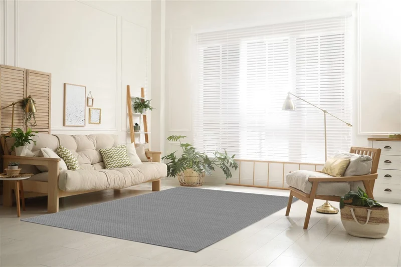 Tappeto Moderno Naive Grigio