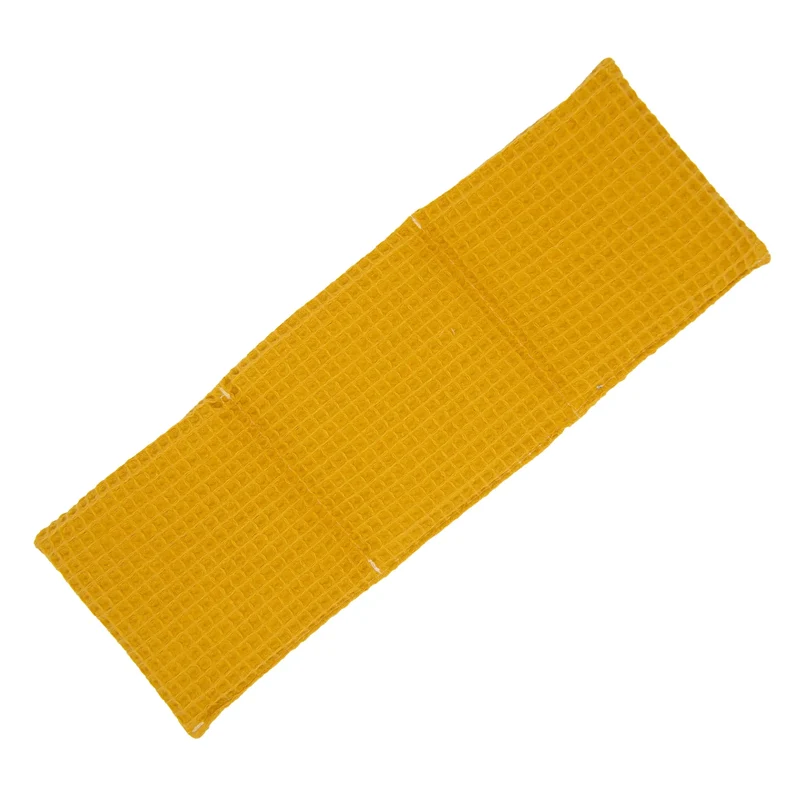 Körner-Kinderkissen 3-Kammer 12x36cm "Zitrönchen", Waffel-Pique Gelb