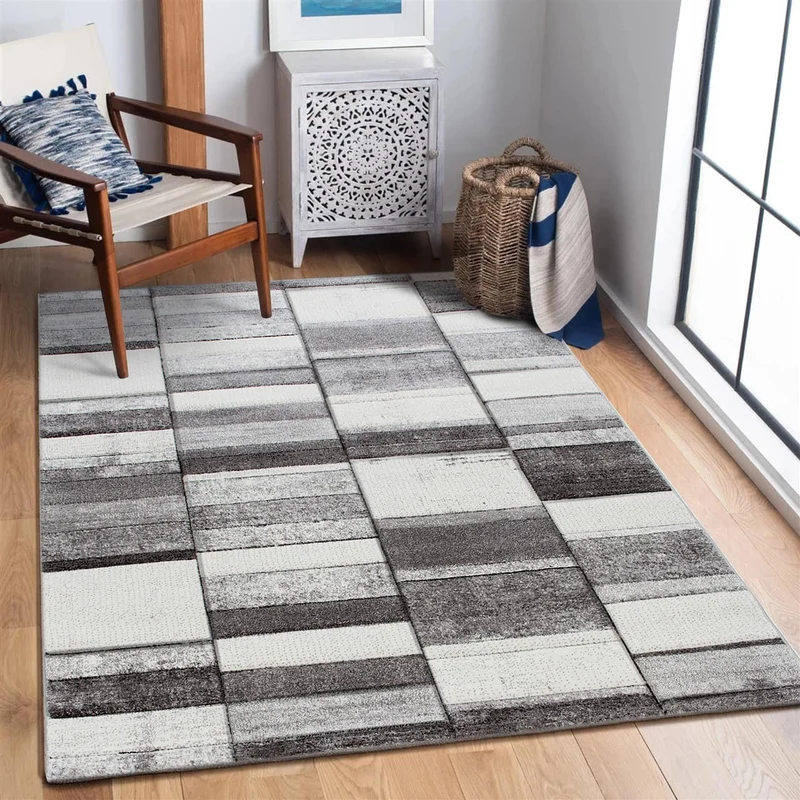 Tappeto Moderno Ray Grigio