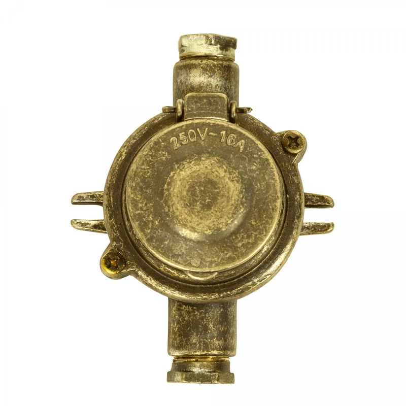 Casa Padrino Jugendstil Schiffslampe 10 x 7 x H. 13 cm - Kupfer - Nostalgische Wetterfeste Außenleuchte