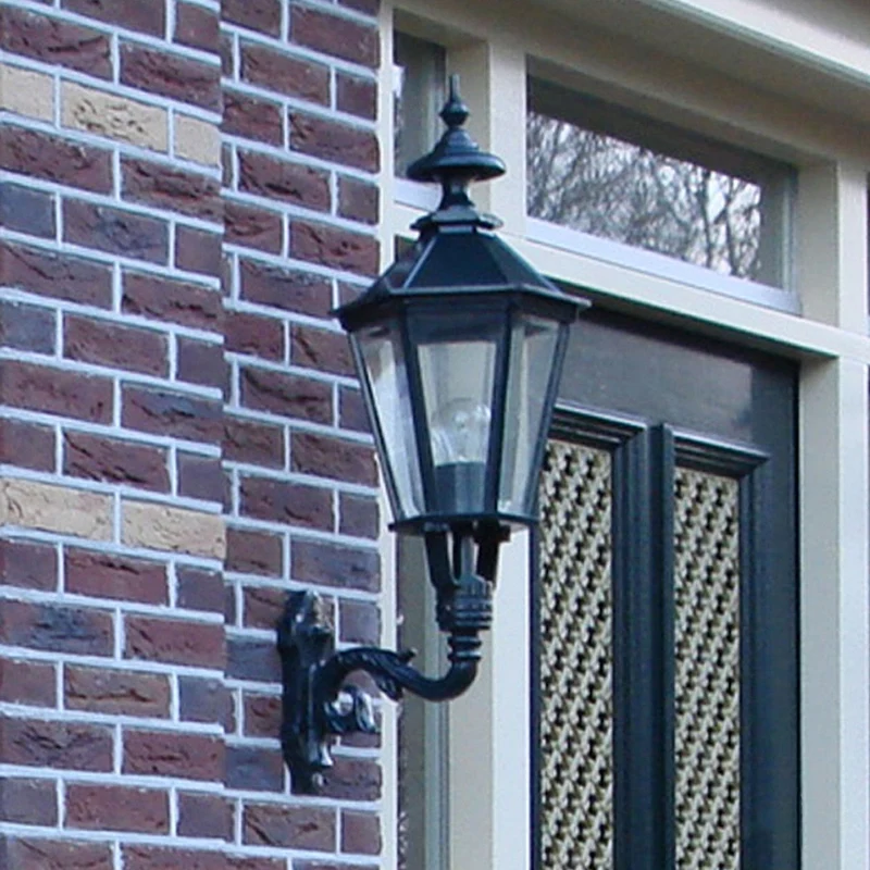 Casa Padrino Jugendstil Außenwandleuchte 29 x 35 x H. 82 cm - Verschiedene Farben - Nostalgische Wetterfeste Außenleuchte