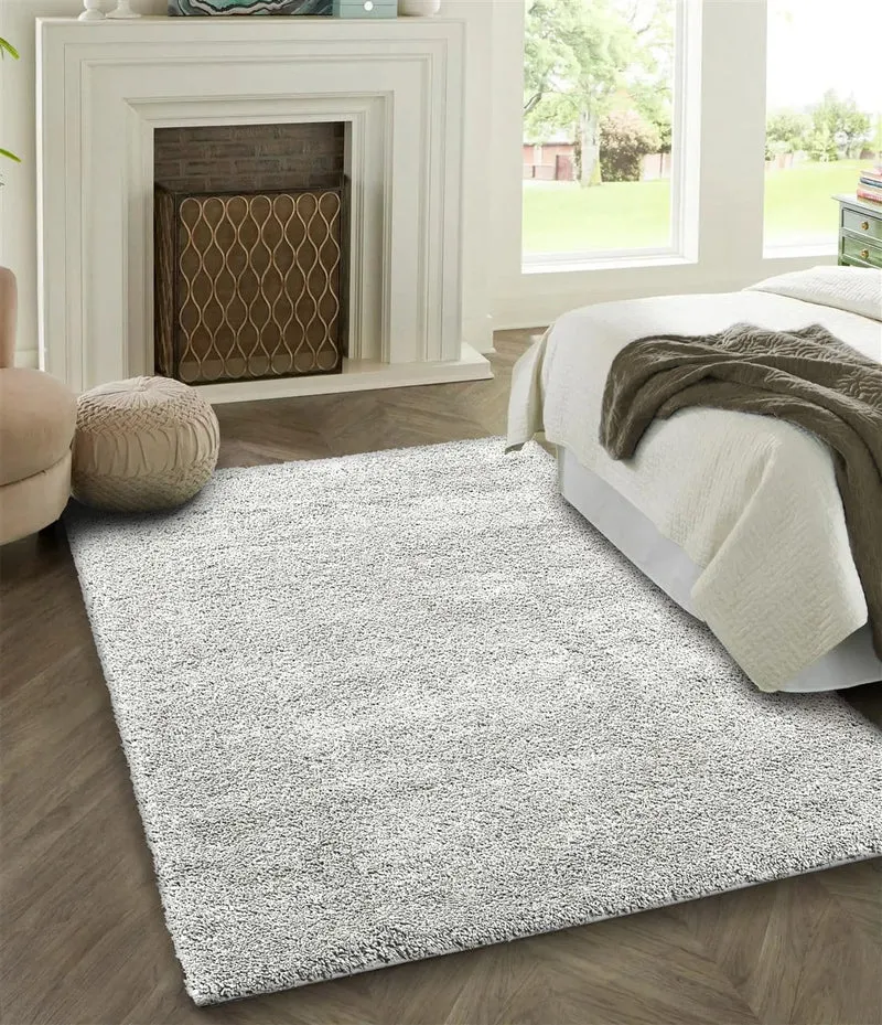 Tappeto Moderno Shaggy Oscar Grigio