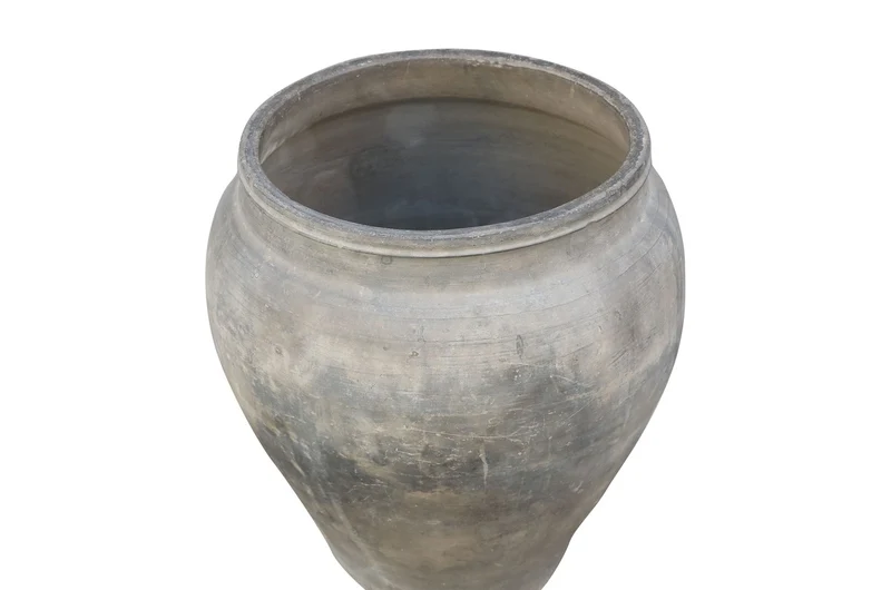 Casa Padrino Luxus Vase Terrakottafarben 53 x 53 x H. 62 cm - Große Bodenvase aus Terrakotta im Stil alter Tongefäße - Luxus Deko Accessoires