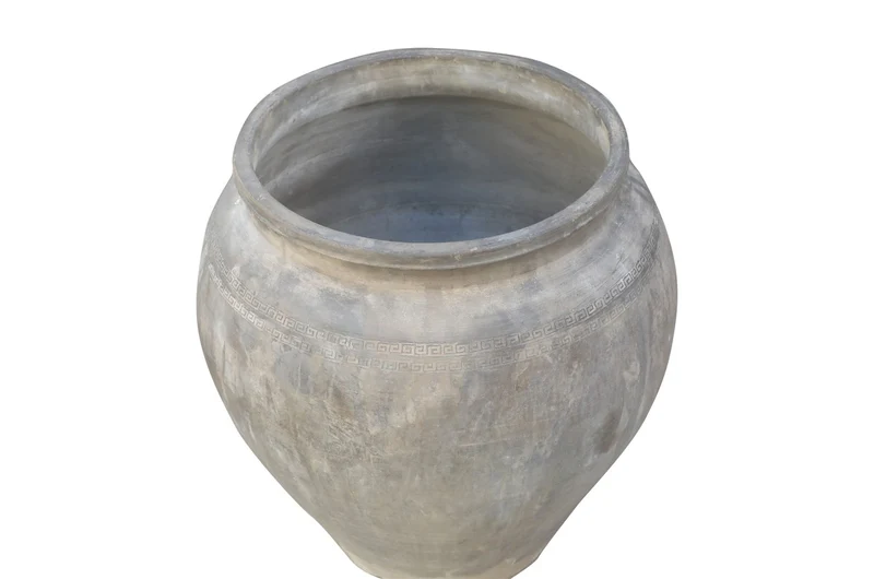 Casa Padrino Luxus Vase Terrakottafarben 53 x 53 x H. 62 cm - Große Bodenvase aus Terrakotta im Stil alter Tongefäße - Luxus Deko Accessoires