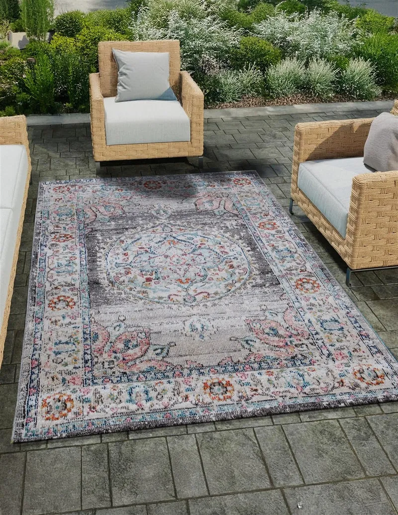 Tappeto Outdoor Maggio Grigio