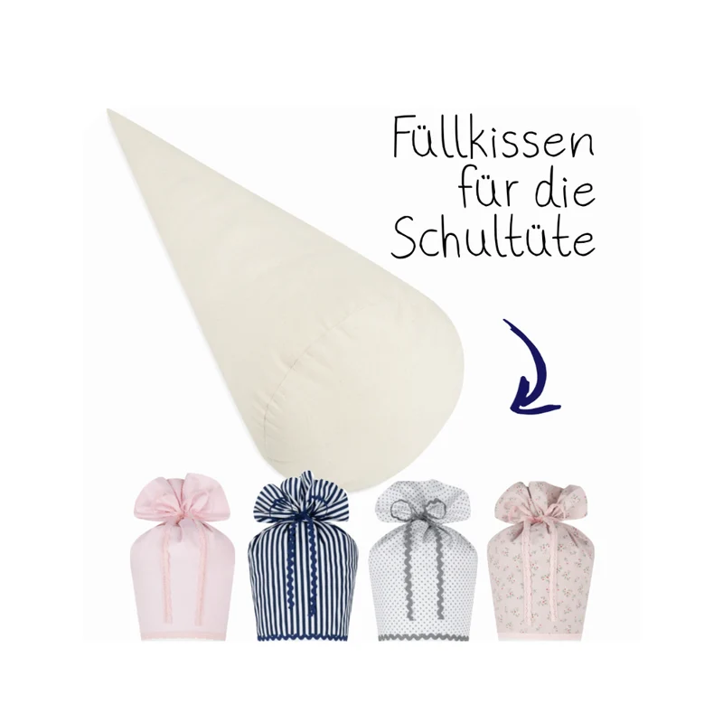 Schultütenkissen für Stoffschultüten | Füllkissen für Schultüten aus Stoff | Inlett für 70cm Einschulungstüte | Zubehör für die Zuckertüte