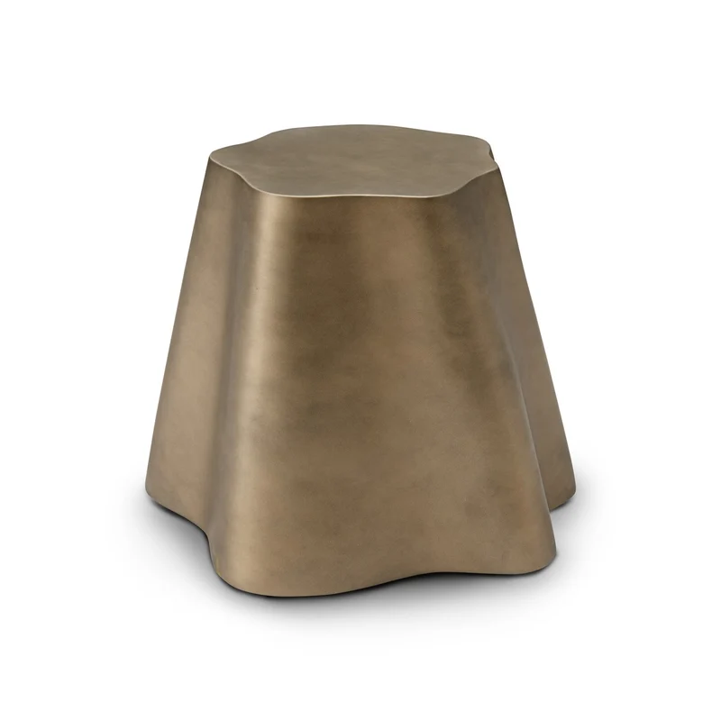 Casa Padrino Luxus Hocker Messing 51.5 x 48.5 x H. 42 cm - Eleganter Hocker - Moderne Wohnzimmer Möbel - Luxus Qualität