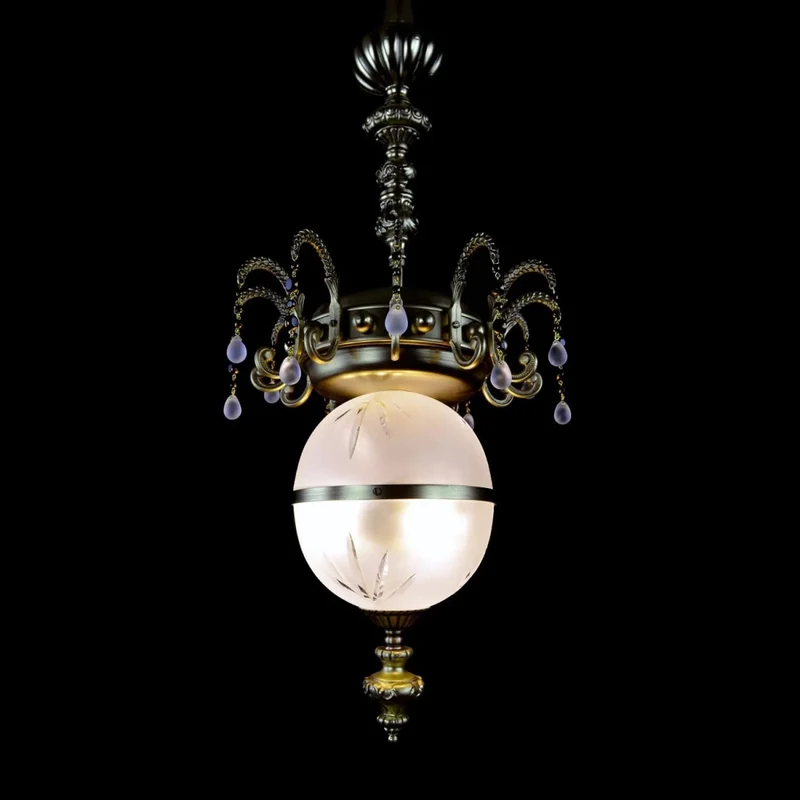Casa Padrino Luxus Barock Kristall Kronleuchter Gold Ø 27 x H. 110 cm - Prunkvolle Messing Kronleuchter mit böhmischem Kristallglas - Barock Möbel - Edel & Prunkvoll