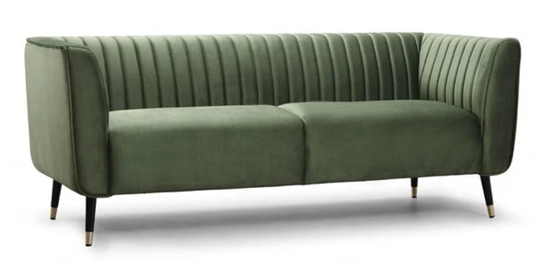 Casa Padrino Luxus Chesterfield Sofa Kenedy 210 x 100 x H. 120 cm - Elegantes Wohnzimmer Sofa mit Echtleder - Chesterfield Wohnzimmer Möbel
