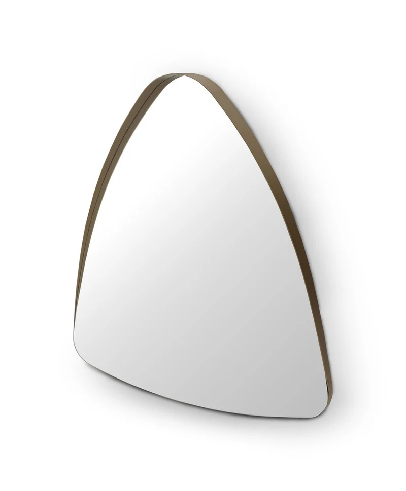 Casa Padrino Luxus Wandspiegel Messing / Grau 90 x 90 x H. 8 cm - Wandspiegel mit Spiegelglas - Moderne Wohnzimmer Möbel - Luxus Qualität