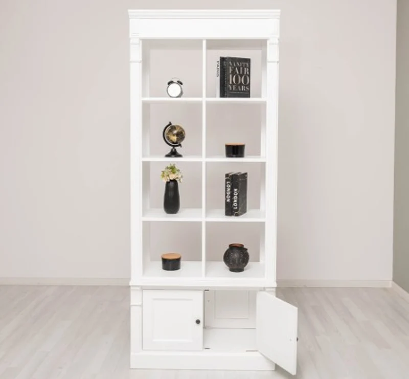 Casa Padrino Bücherregal im Landhausstil, 90 x 53 x 220 cm