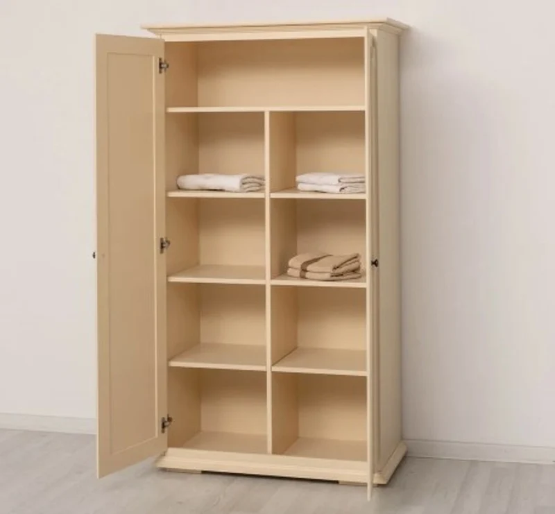 Casa Padrino Schrank im Landhausstil mit 2 Türen, 100 x 50 x 180 cm