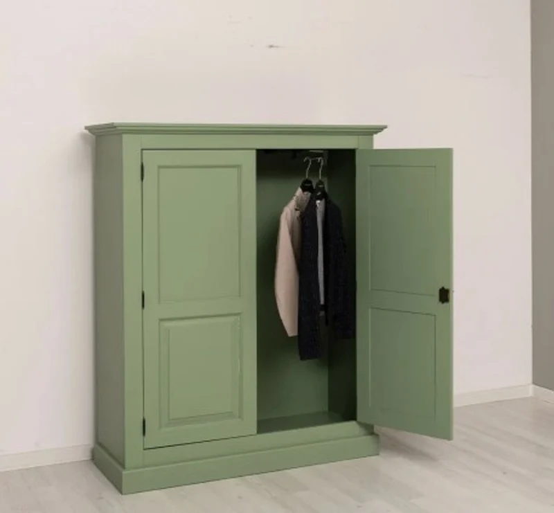 Casa Padrino Kleiderschrank im Landhausstil, 130 x 50 x 155 cm