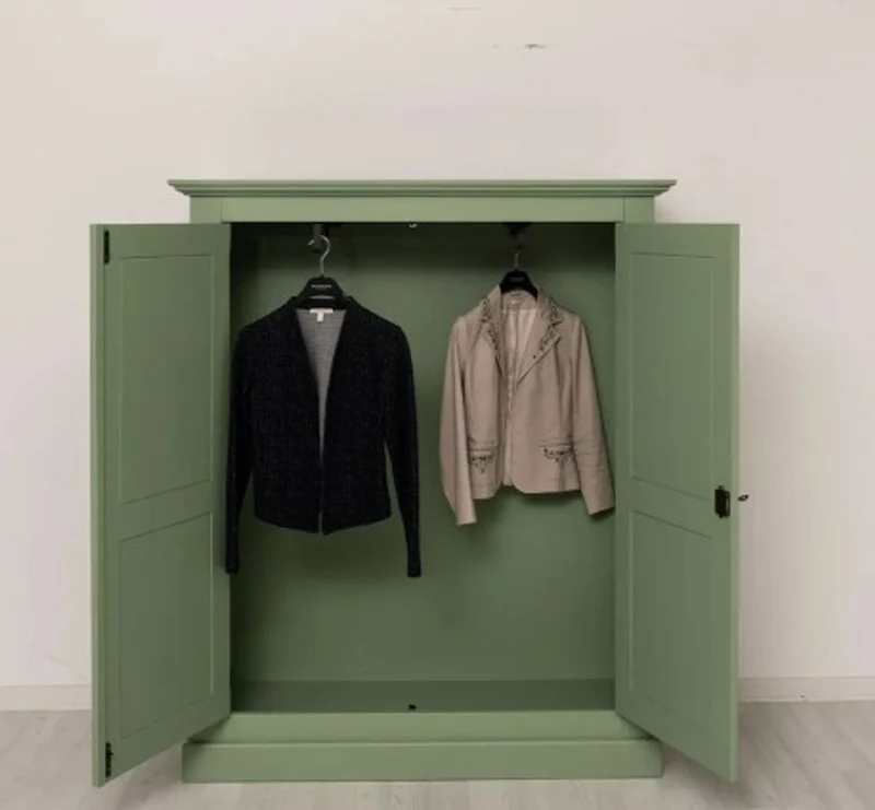 Casa Padrino Kleiderschrank im Landhausstil, 130 x 50 x 155 cm