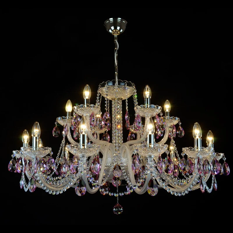 Casa Padrino Luxus Barock Kristall Deckenleuchte Silber Ø 105 x H. 56 cm - Prunkvolle Messing Deckenleuchte mit böhmischem Kristallglas - Barock Möbel - Edel & Prunkvoll