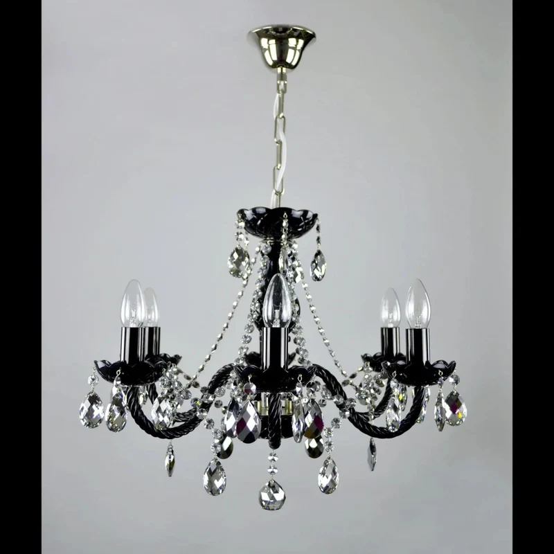 Casa Padrino Luxus Barock Kristall Kronleuchter Silber Ø 60 x H. 50 cm - Prunkvolle Messing Kronleuchter mit böhmischem Kristallglas - Barock Möbel - Edel & Prunkvoll