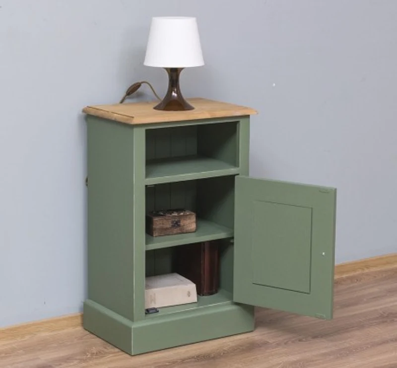 Casa Padrino Nachttisch im Landhausstil mit 1 Tür, 47 x 32 x 74 cm