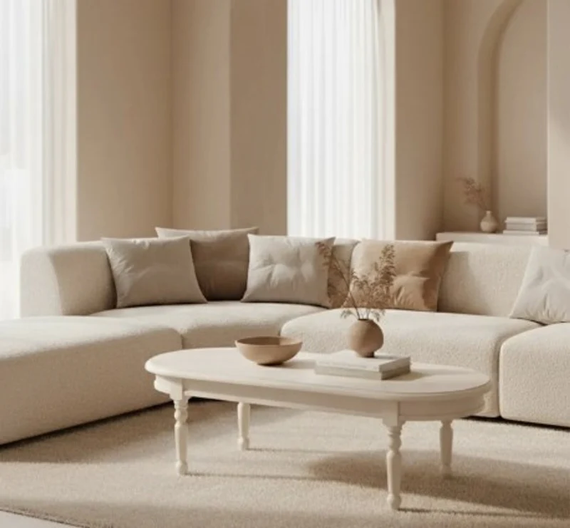 Casa Padrino Couchtisch im Landhausstil, 135 x 45 x 55 cm