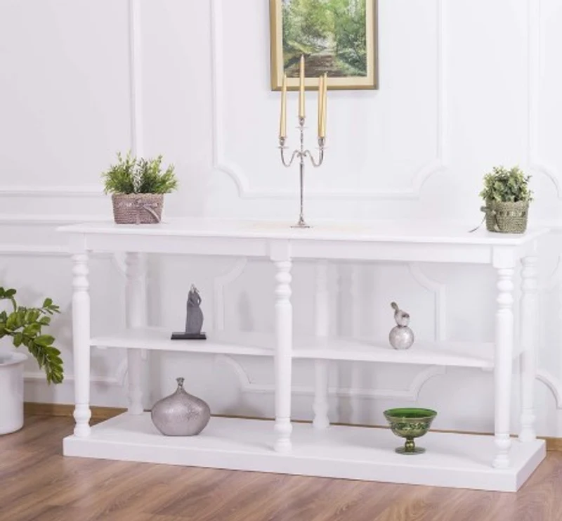 Casa Padrino Konsole im Landhausstil mit 1 Ablage, 180 x 60 x 89 cm