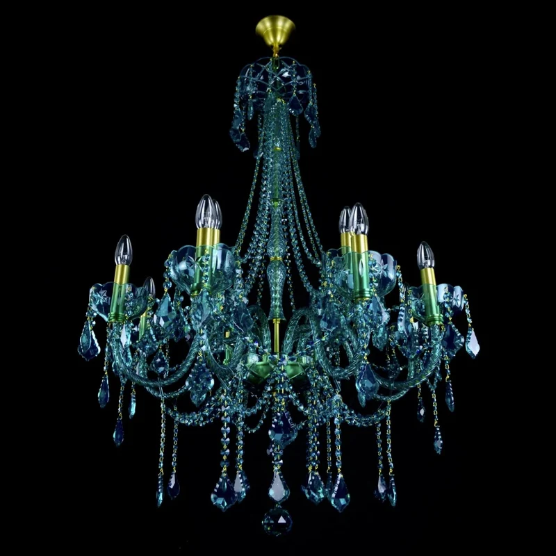 Casa Padrino Luxus Barock Kristall Kronleuchter Gold Ø 80 x H. 107 cm - Prunkvolle Messing Kronleuchter mit böhmischem Kristallglas - Barock Möbel - Edel & Prunkvoll