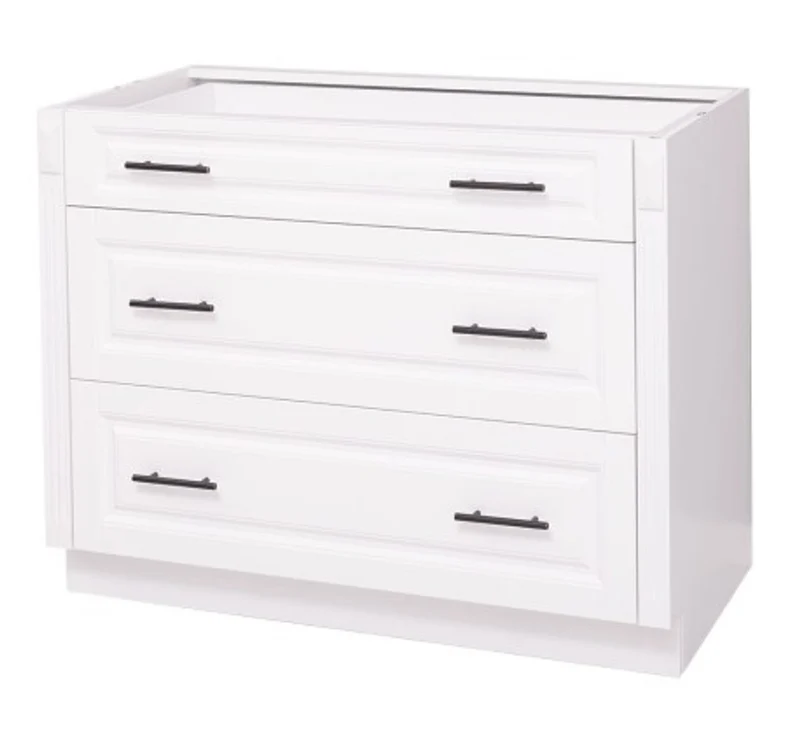 Casa Padrino Küchenschrank im Landhausstil mit 3 Schubladen, 110 x 58 x 85 cm