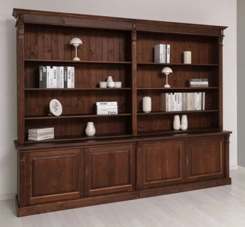 Casa Padrino Bücherregal im Landhausstil, 300 x 53 x 233 cm