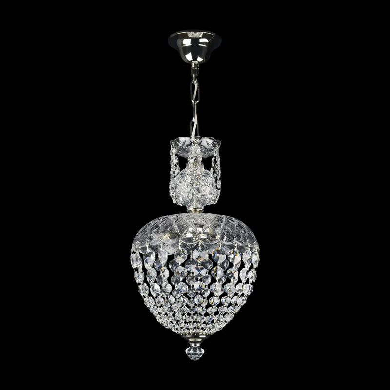 Casa Padrino Luxus Kristall Hängeleuchte Gold Ø 25 x H. 41 cm - Prunkvolle Messing Hängeleuchte mit böhmischem Kristallglas - Barock Möbel - Edel & Prunkvoll