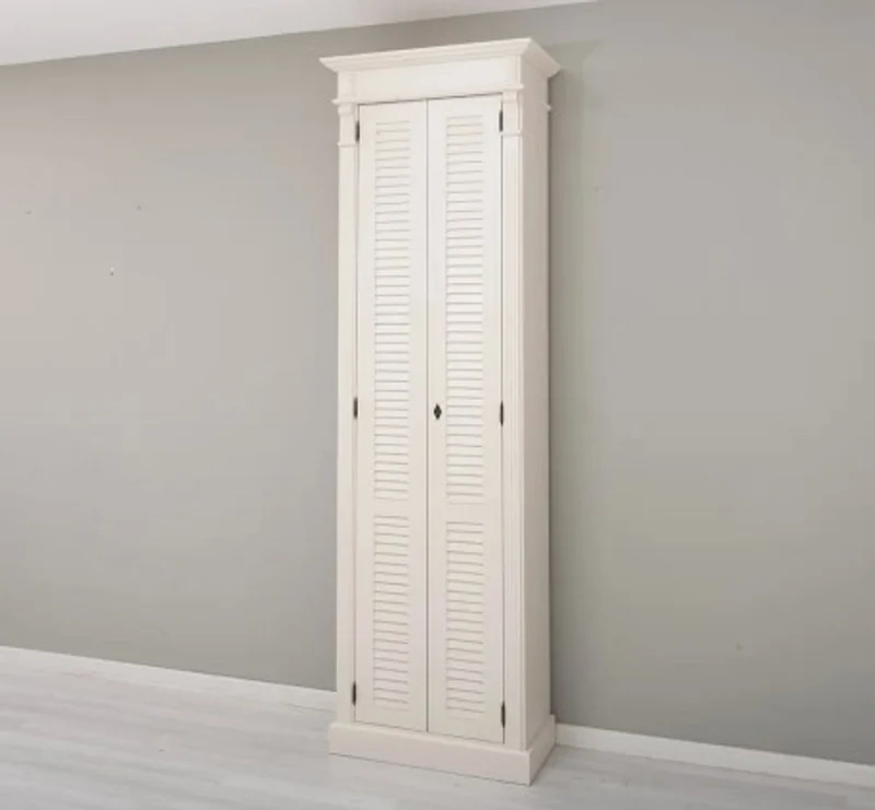 Casa Padrino Schrank im Landhausstil mit 2 Türen, 77 x 40 x 240 cm