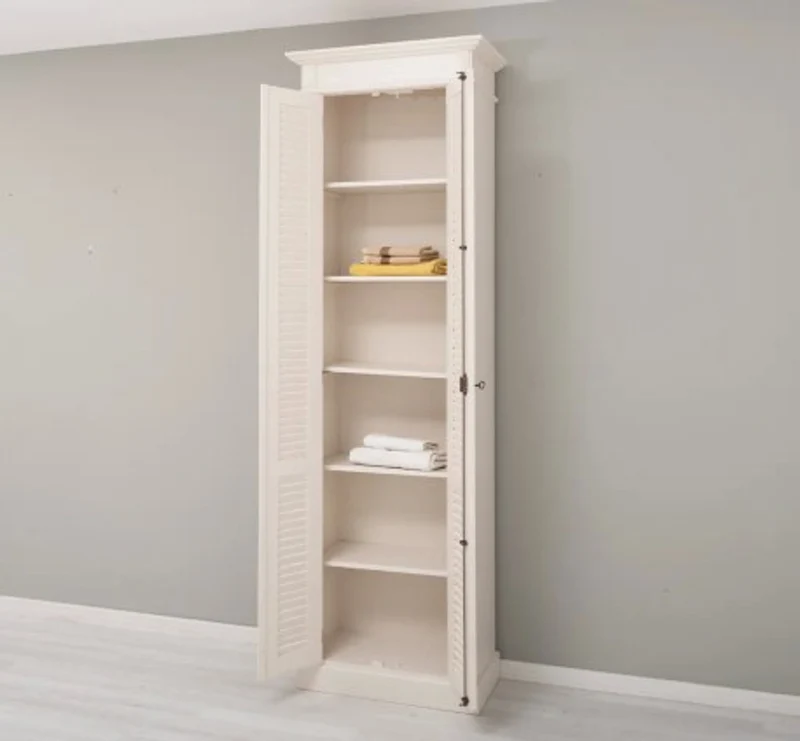 Casa Padrino Schrank im Landhausstil mit 2 Türen, 77 x 40 x 240 cm