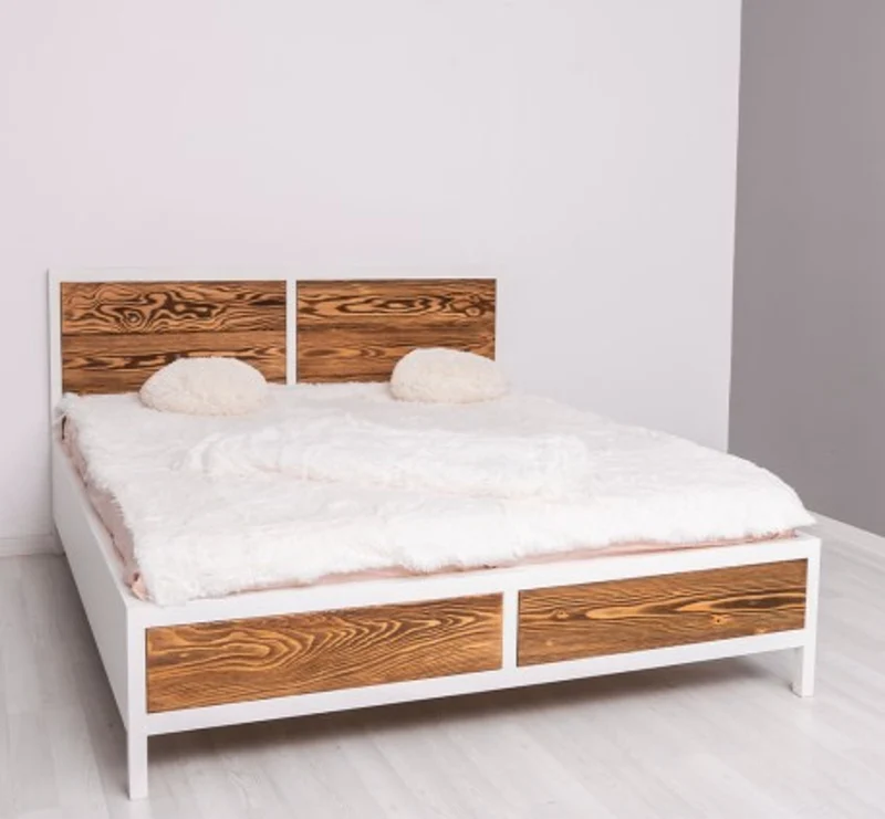 Casa Padrino Bett im Landhausstil, 180 x 200 x 110 cm