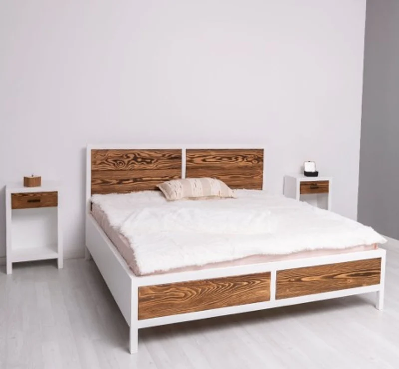 Casa Padrino Bett im Landhausstil, 180 x 200 x 110 cm