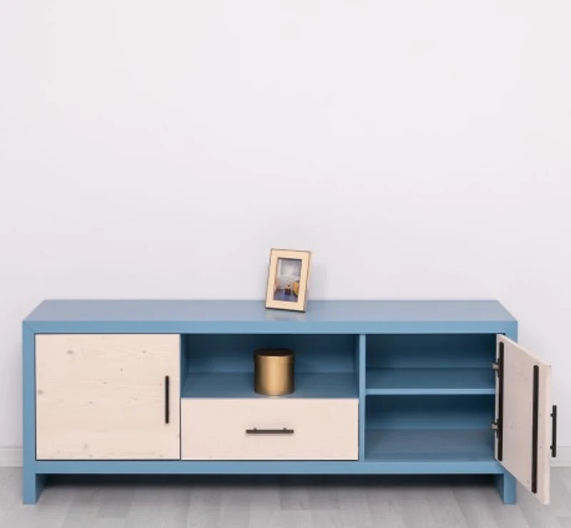 Casa Padrino TV Schrank im Landhausstil mit 2 Türen und 1 Schublade, 160 x 40 x 60 cm