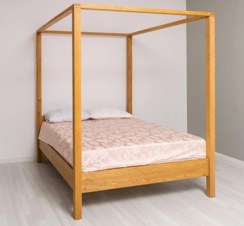 Casa Padrino Bett im Landhausstil, 180 x 200 x 214 cm