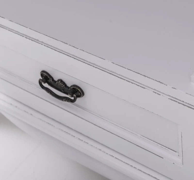 Casa Padrino Kleiderschrank im Landhausstil mit 2 Türen und 2 Schubladen, 140 x 70 x 190 cm