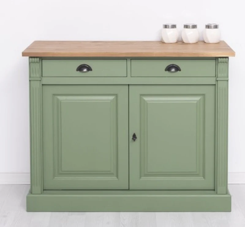 Casa Padrino Sideboard im Landhausstil mit 2 Türen und 2 Schubladen, 116 x 51 x 90 cm