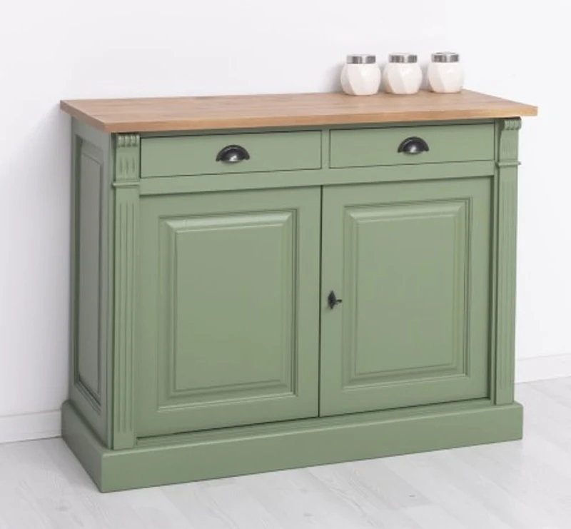 Casa Padrino Sideboard im Landhausstil mit 2 Türen und 2 Schubladen, 116 x 51 x 90 cm