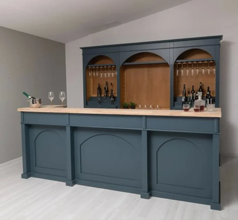 Casa Padrino Theke im Landhausstil, 300 x 80 x 115 cm